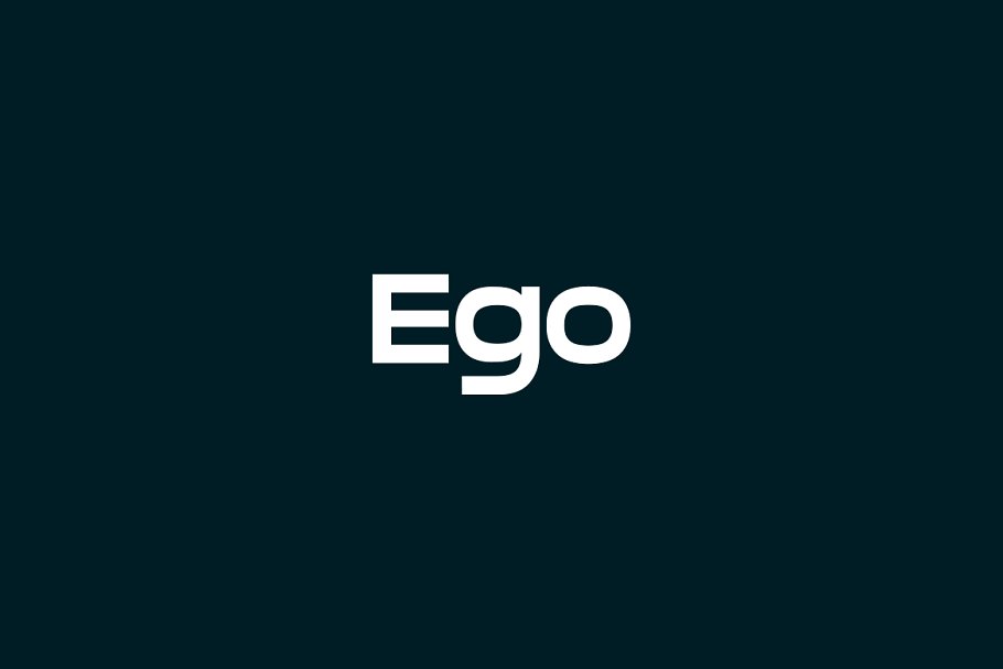 Przykład czcionki Ego